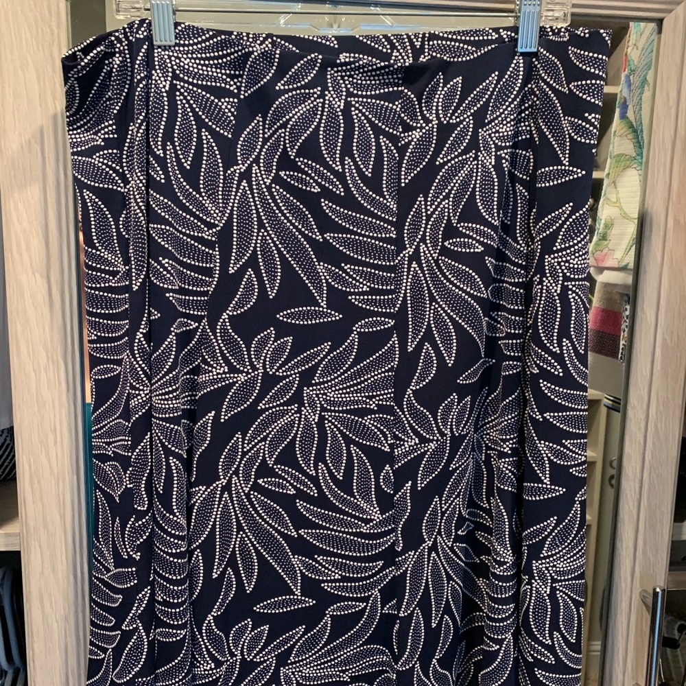 Blue and white skirt